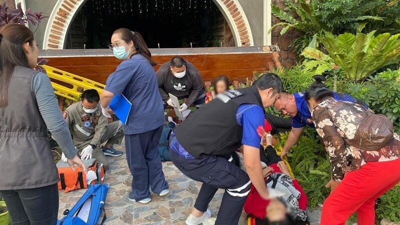 Balcony collapses at Chiang Mai resort injuring 13 | News by Thaiger