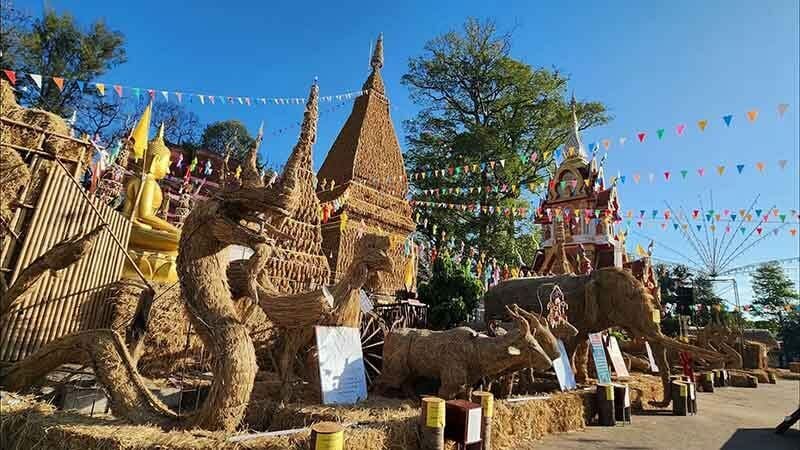 Udon Thani temple's rice husk pagoda destroyed by fire, Buddha saved | News by Thaiger